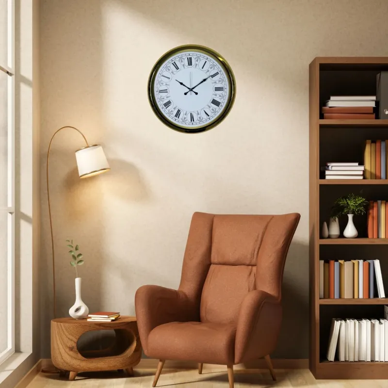 Gold Metal Duvar Saati 52 cm · Model 5261G