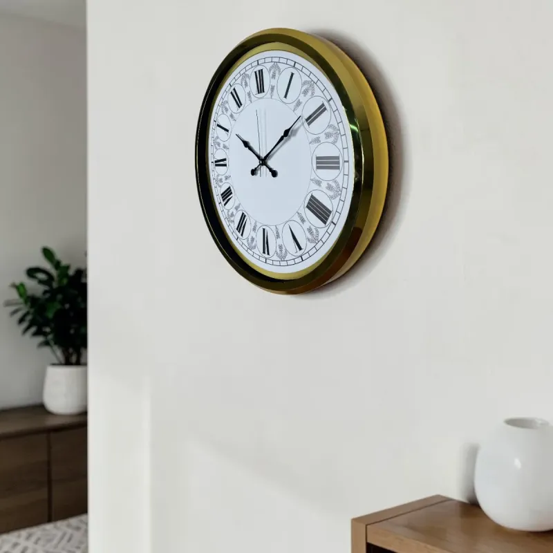 Gold Metal Duvar Saati 52 cm · Model 5261G