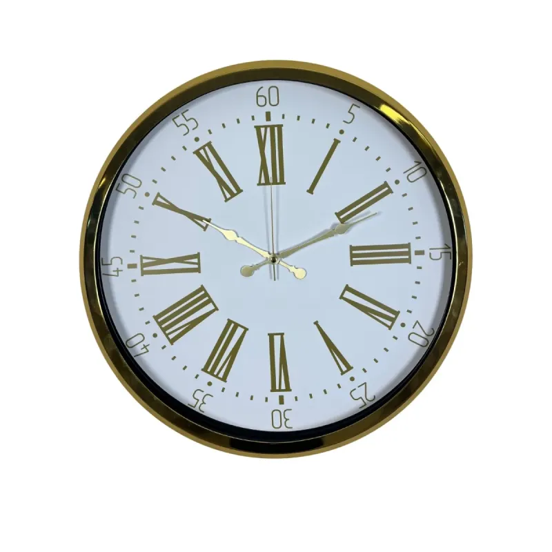 Gold Metal Duvar Saati 52 cm · Model 5274G