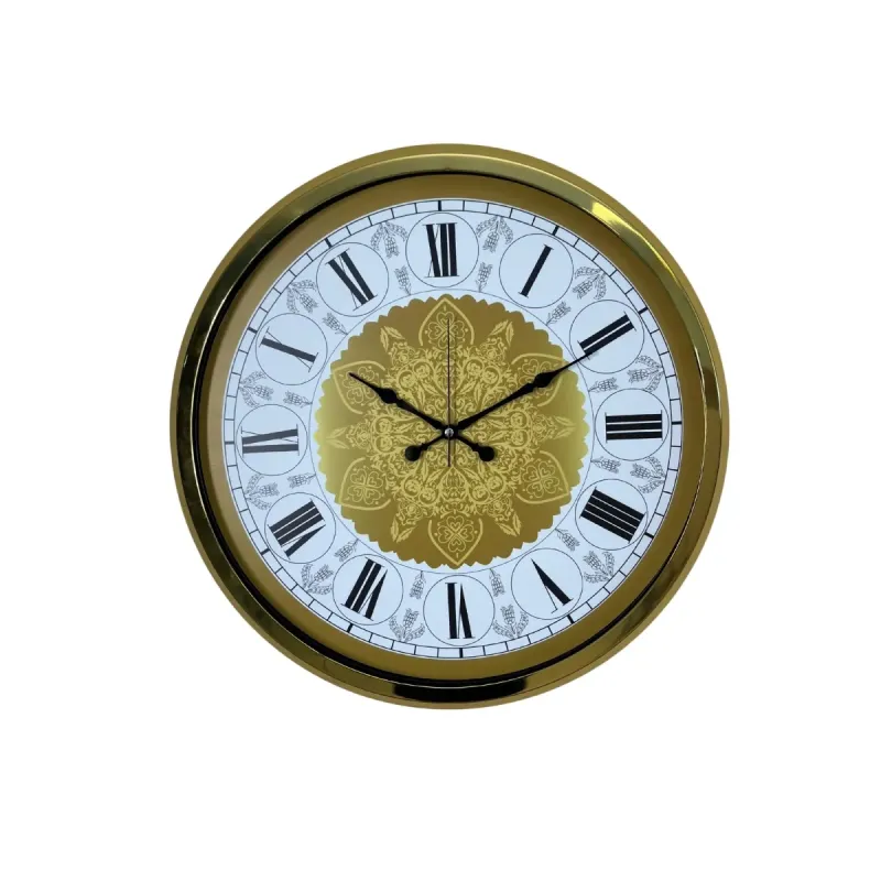 Gold Metal Duvar Saati 52 cm · Model 5276G