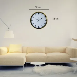 Gold Metal Duvar Saati 52 cm · Model 5289G