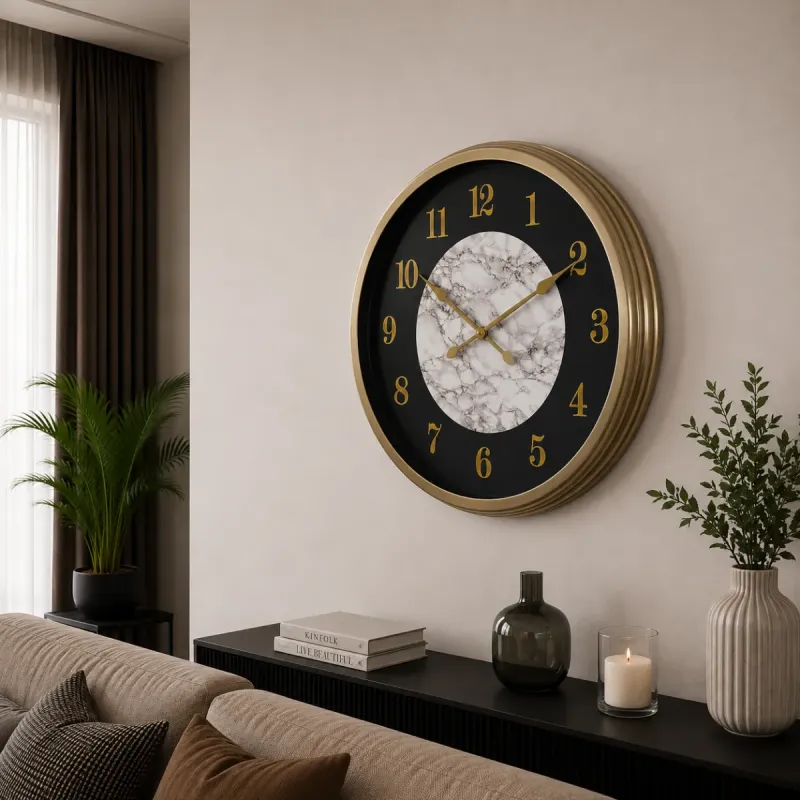 Eskitme Metal Duvar Saati 60 cm · Model 6022E