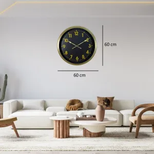Retro Görünümlü Eskitme Metal Duvar Saati 60 cm · Model 6023E