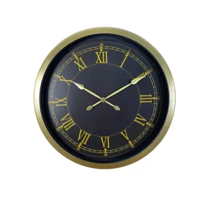 Roma Rakamlı Retro Görünümlü Eskitme Metal Duvar Saati 60 cm · Model 6072E