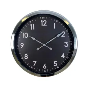 Krom Metal Duvar Saati 60 cm · Model 6007K