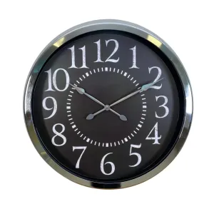 Krom Metal Duvar Saati 60 cm · Model 6024K