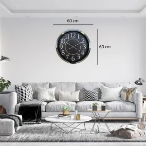 Krom Metal Duvar Saati 60 cm · Model 6024K