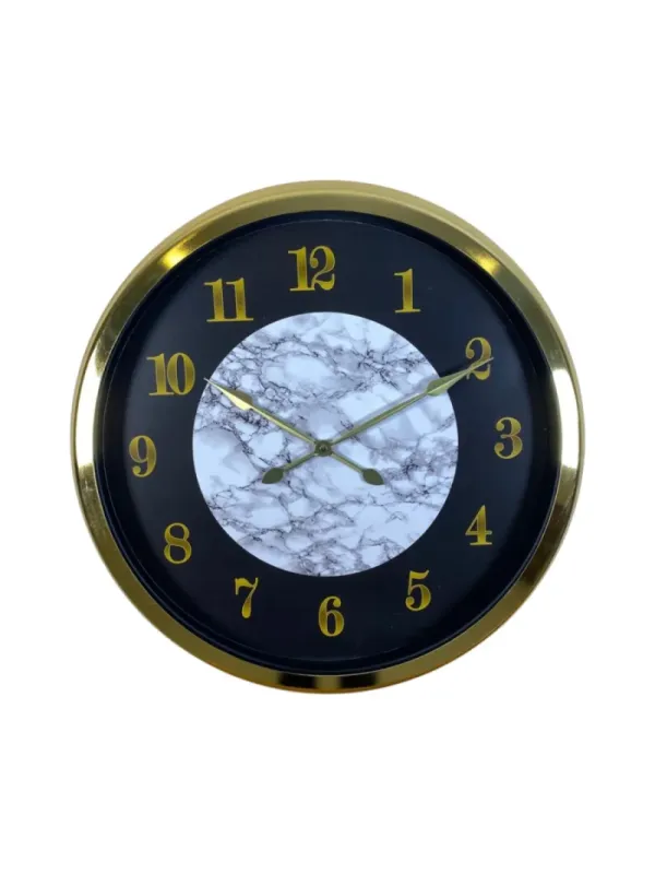 Gold Metal Duvar Saati 60 cm · Model 6022G