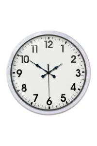 Beyaz Metal Duvar Saati 80 cm · Model 10387