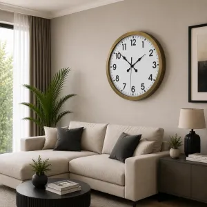 Eskitme Metal Duvar Saati 80 cm · Model 8001E