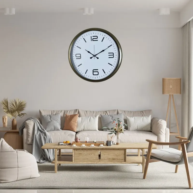 Eskitme Metal Duvar Saati 80 cm · Model 8008E