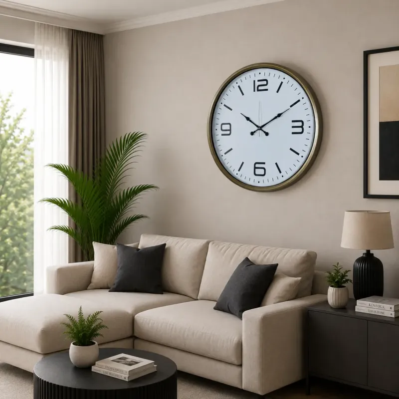 Eskitme Metal Duvar Saati 80 cm · Model 8008E