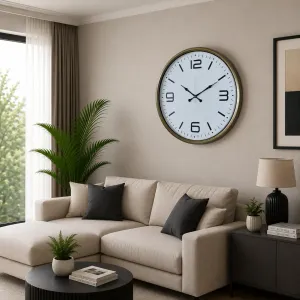 Eskitme Metal Duvar Saati 80 cm · Model 8008E
