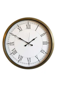Retro Görünümlü Eskitme Metal Duvar Saati 80 cm · Model 8055E