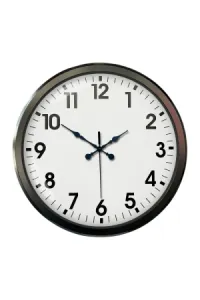 Siyah Metal Duvar Saati 80 cm · Model 8001B