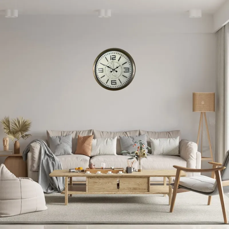Eskitme Metal Duvar Saati 40 cm · Model 4016E