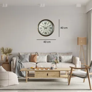 Eskitme Metal Duvar Saati 40 cm · Model 4016E