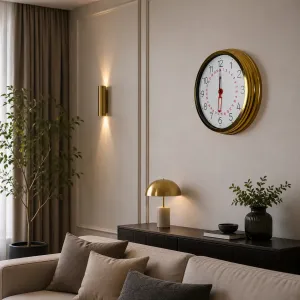 Gold Metal Duvar Saati 40 cm · Model 40T04G