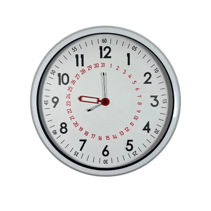 Beyaz Metal Duvar Saati 52 cm · Model 52T05W