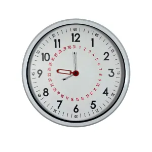Beyaz Metal Duvar Saati 52 cm · Model 52T05W