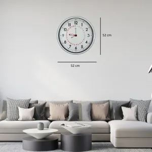 Beyaz Metal Duvar Saati 52 cm · Model 52T05W