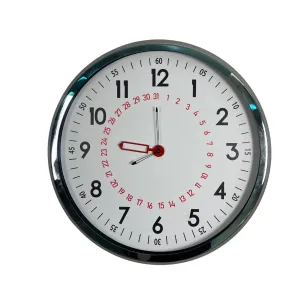 Krom Metal Duvar Saati 52 cm · Model 52T05K