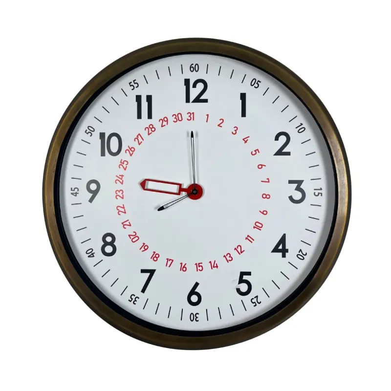 Eskitme Metal Duvar Saati 52 cm · Model 52T05E