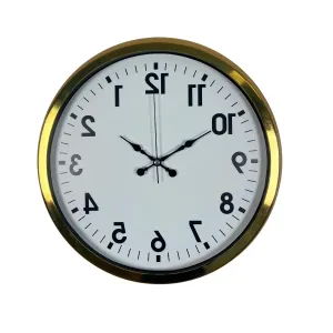 Gold Metal Duvar Saati 40 cm · Model 40R01G
