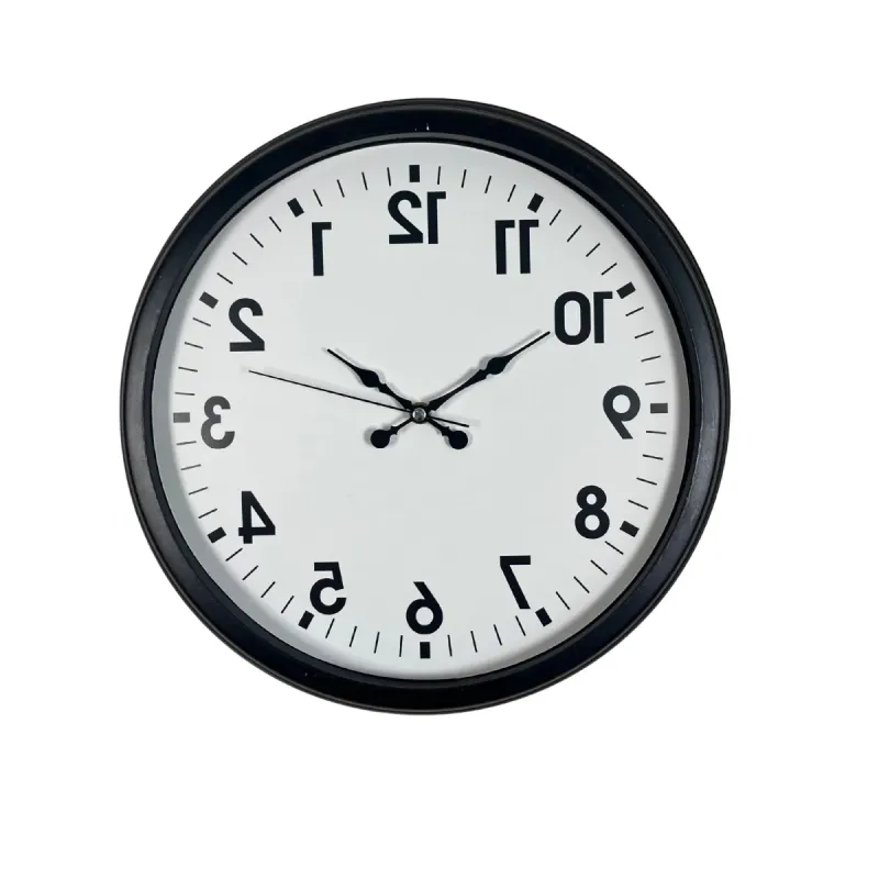 Siyah Metal Duvar Saati 40 cm · Model 40R01B