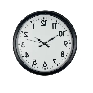 Siyah Metal Duvar Saati 40 cm · Model 40R01B