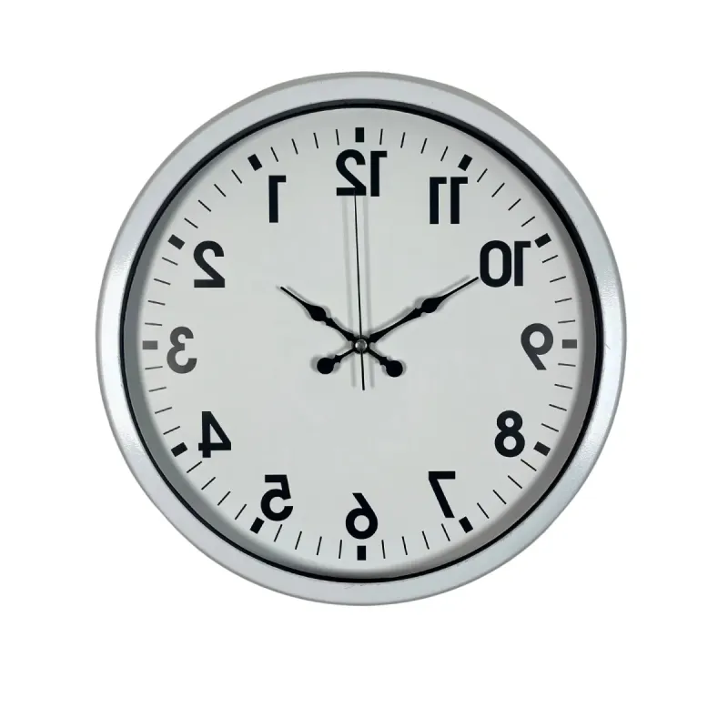 Beyaz Metal Duvar Saati 40 cm · Model 40R01W