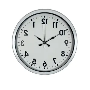 Beyaz Metal Duvar Saati 40 cm · Model 40R01W