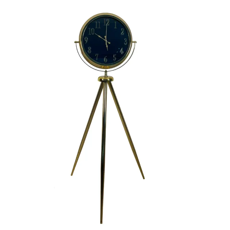 Aynalı Gold Metal Ayaklı Tripod Saat 150 x 45 cm · Model AS-A4001GG