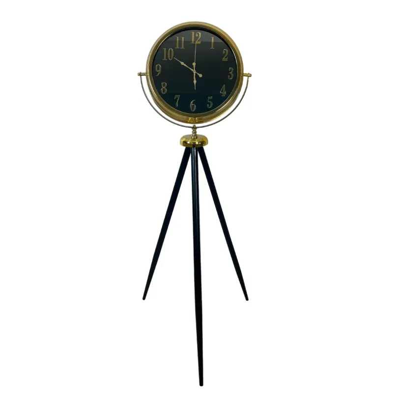 Aynalı Gold Metal Ayaklı Tripod Saat 150 x 45 cm · Model AS-A4001G