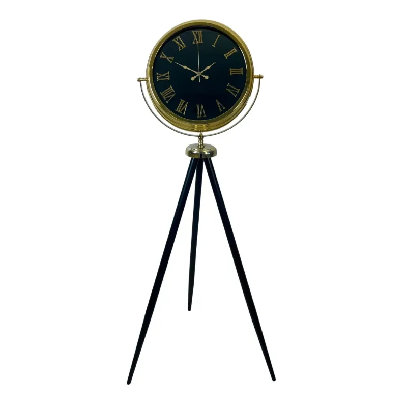Roma Rakamlı Gold Metal Ayaklı Tripod Saat 150 x 45 cm · Model AS-A4051G