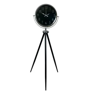 Aynalı Krom Metal Ayaklı Tripod Saat 150 x 45 cm · Model AS-A4001K