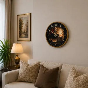 Kahverengi Plastik Duvar Saati 36 cm · Model PP-3600I