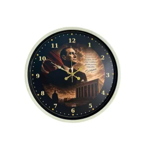 Krem Plastik Duvar Saati 36 cm · Model PP-3600X