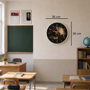 Krem Plastik Duvar Saati 36 cm · Model PP-3600X