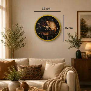 Sarı Plastik Duvar Saati 36 cm · Model PP-3600Y