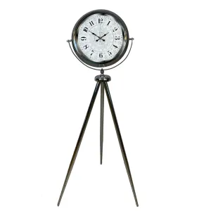 Krom Metal Ayaklı Tripod Saat 150 x 45 cm · Model AS-4019KK