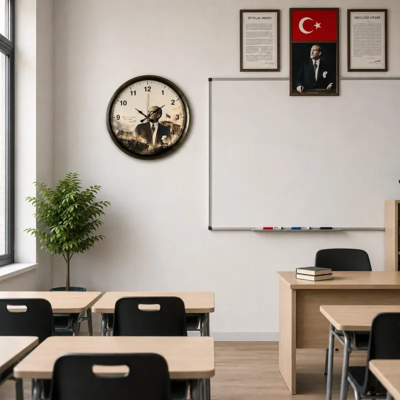 Eskitme Metal Duvar Saati 40 cm · Model 40112E