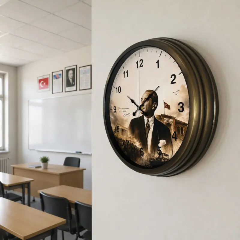 Eskitme Metal Duvar Saati 40 cm · Model 40112E