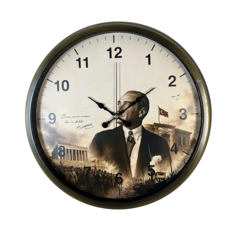 Eskitme Metal Duvar Saati 40 cm · Model 40112E