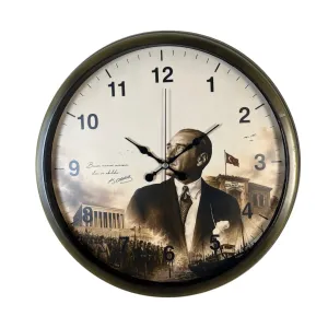 Eskitme Metal Duvar Saati 40 cm · Model 40112E