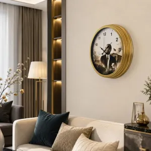 Gold Metal Duvar Saati 40 cm · Model 40112G