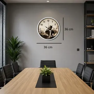 Beyaz Plastik Duvar Saati 36 cm · Model PP-36112W