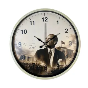 Krem Plastik Duvar Saati 36 cm · Model PP-36112X