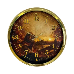 Gold Metal Duvar Saati 40 cm · Model 40128G