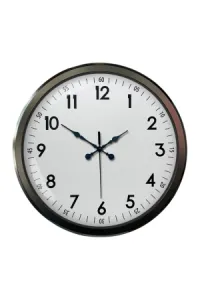 52 Cm Siyah Metal Duvar Saati